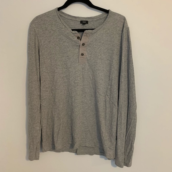 Vince Long Sleeve Henley T-shirt